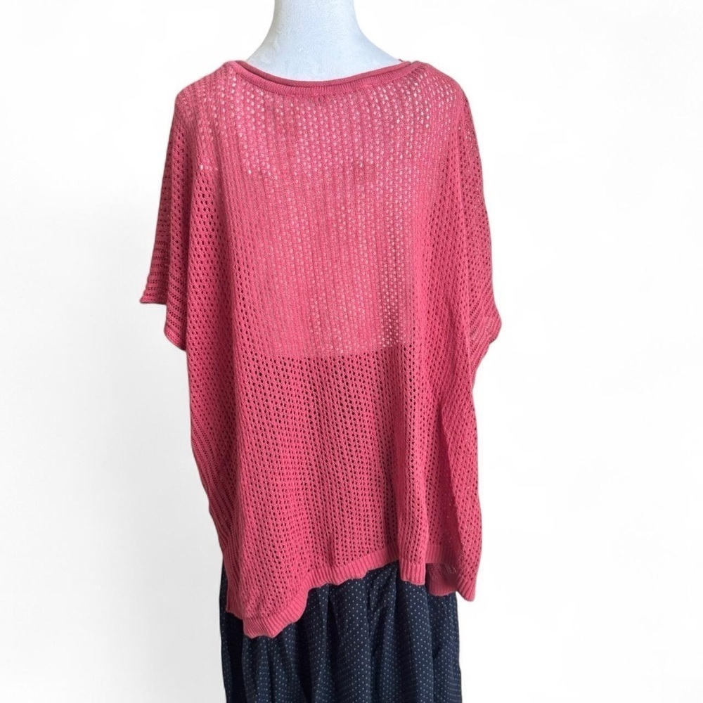 Soft Surroundings Pink Boxy Short Sleeve Tunic - Picture 2 of 4